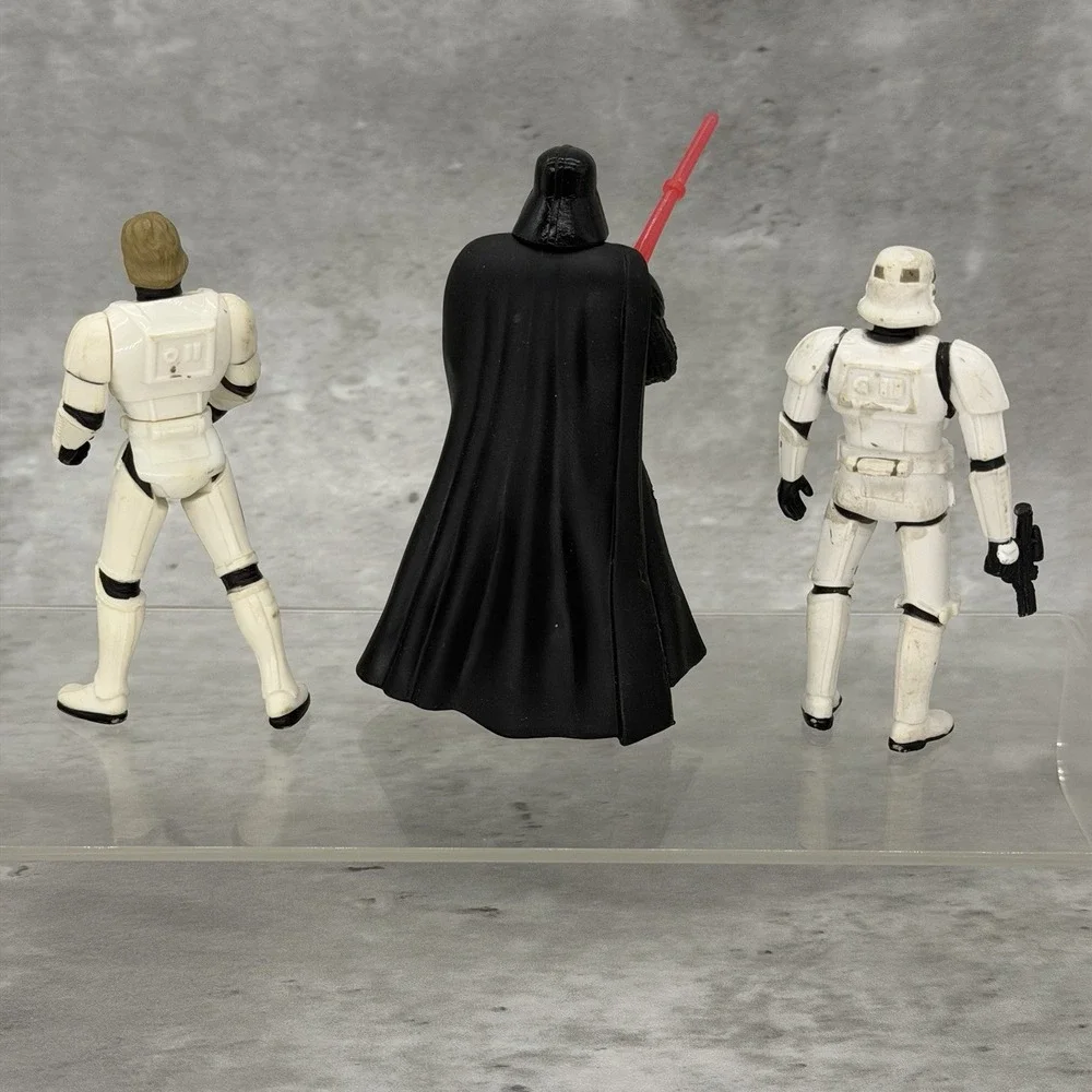Star Wars Action Figure Lot Darth Vader Stormtroopers Luke Lot Of 3